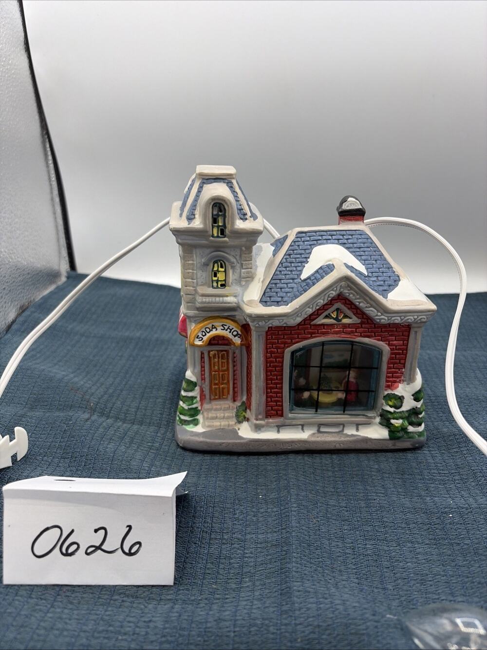 After the Prom Soda Shop Lighted House 6”x 6”